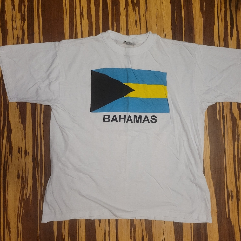Bahamas Flag Graphic T-Shirt Size 2XL